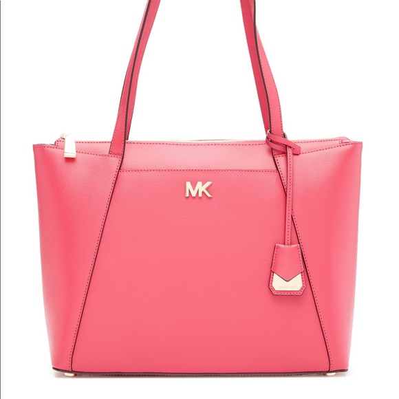 MICHAEL Michael Kors Handbags - Michael Kors Maddie Leather Tote in Rose Pink NWT